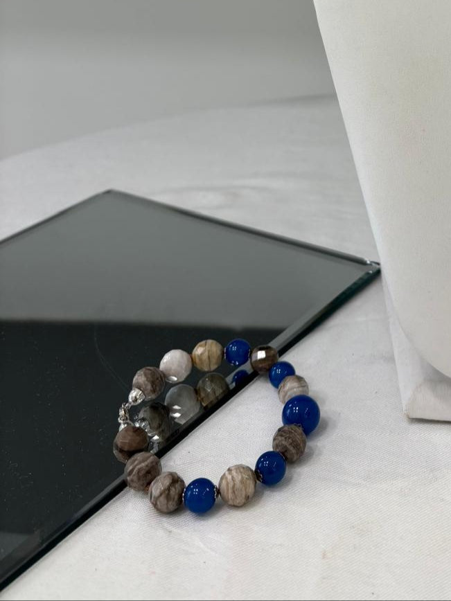Bracciale silver leaf