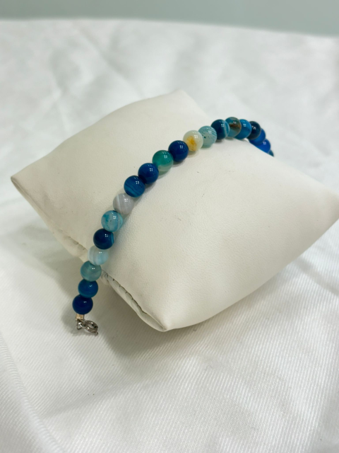 Bracciale agata blu