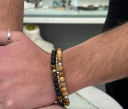 Bracciale con perle in paesina