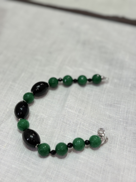 Bracciale Giada Peruviana e Onice