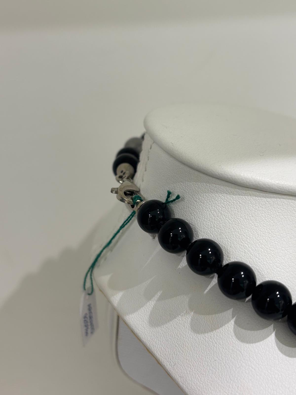 Collana in Corallo, Onice e Quarzo Rutilato