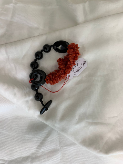Bracciale in Onice e Corallo sardo