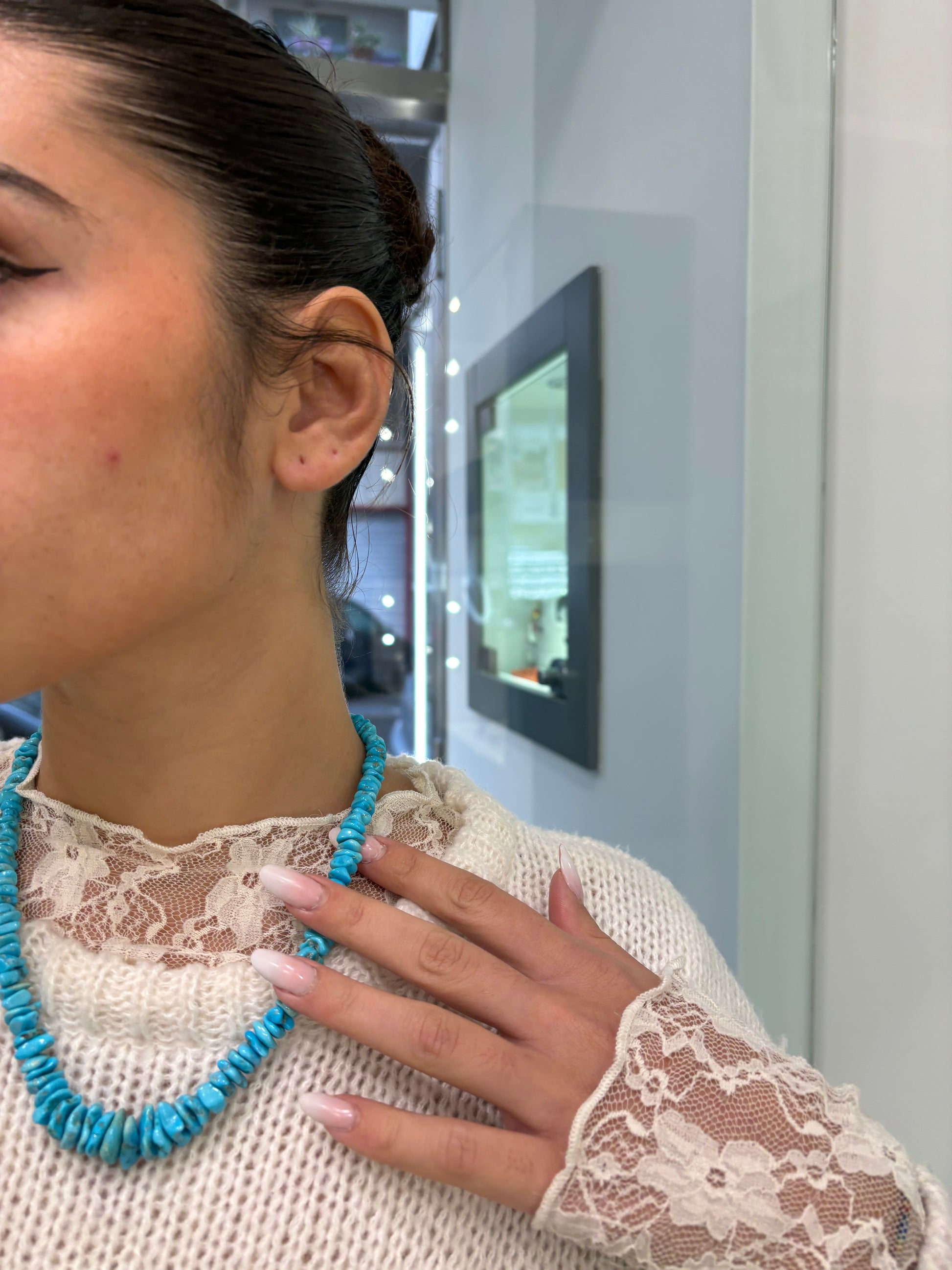 Collana pietra di turchese