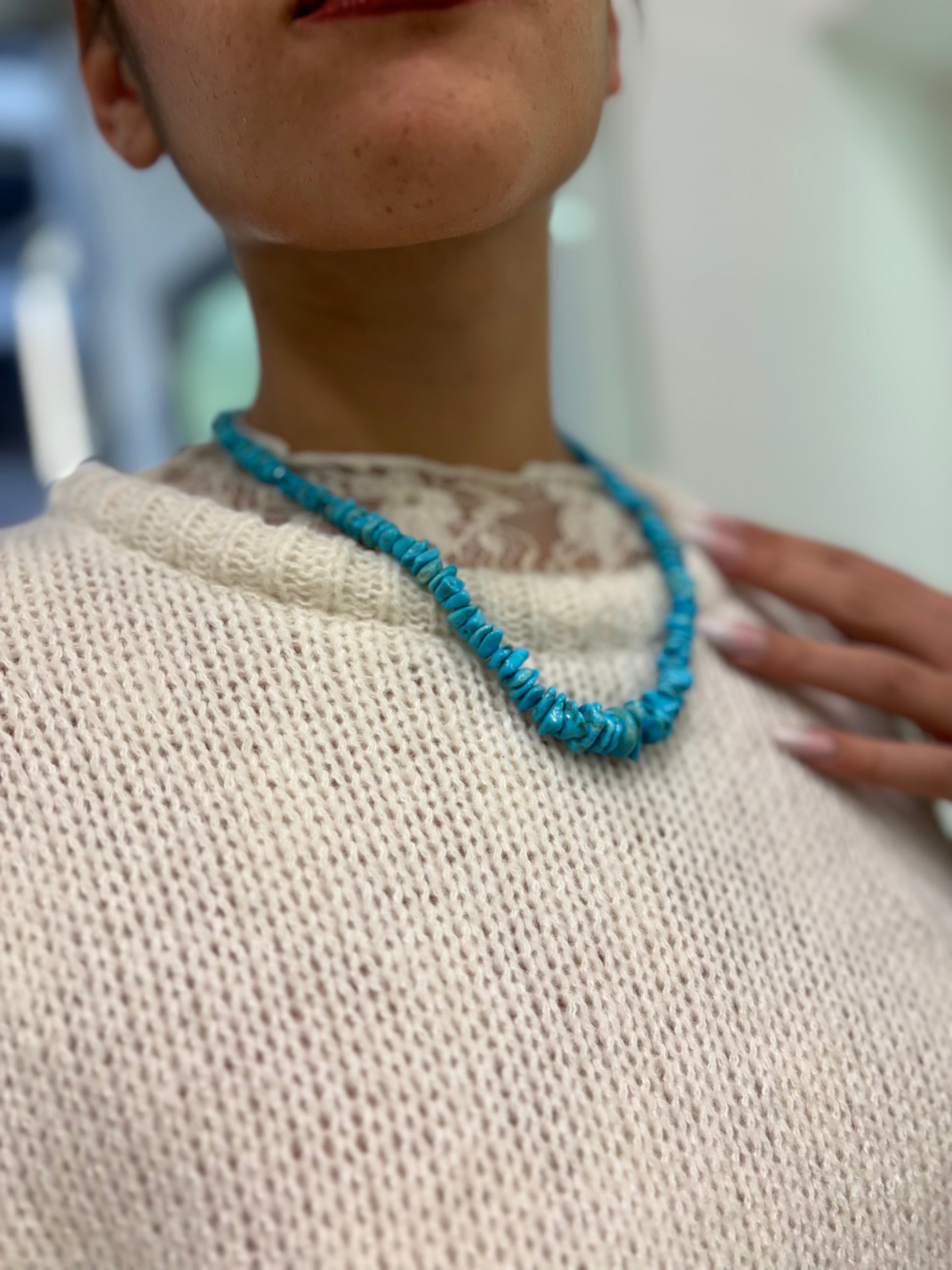 Collana pietra di turchese