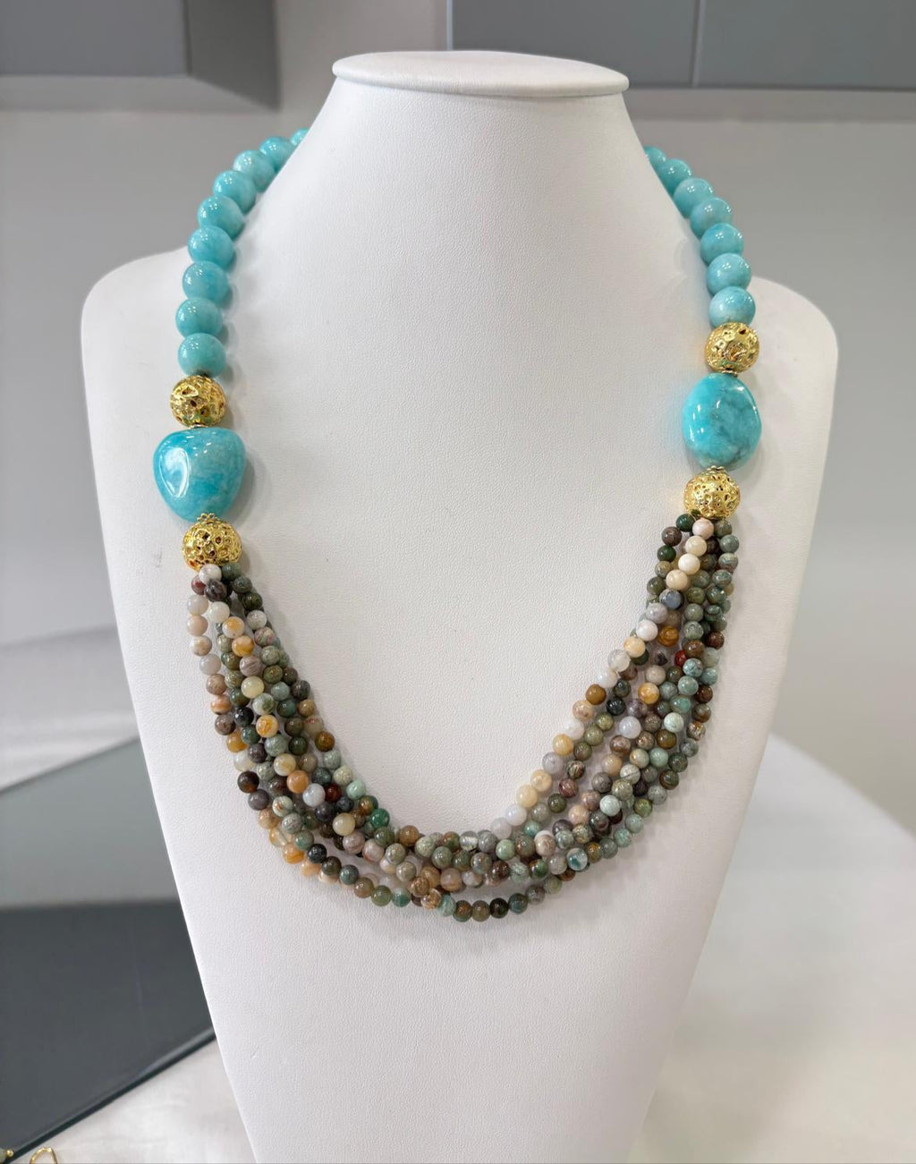 Collana in amazzonite
