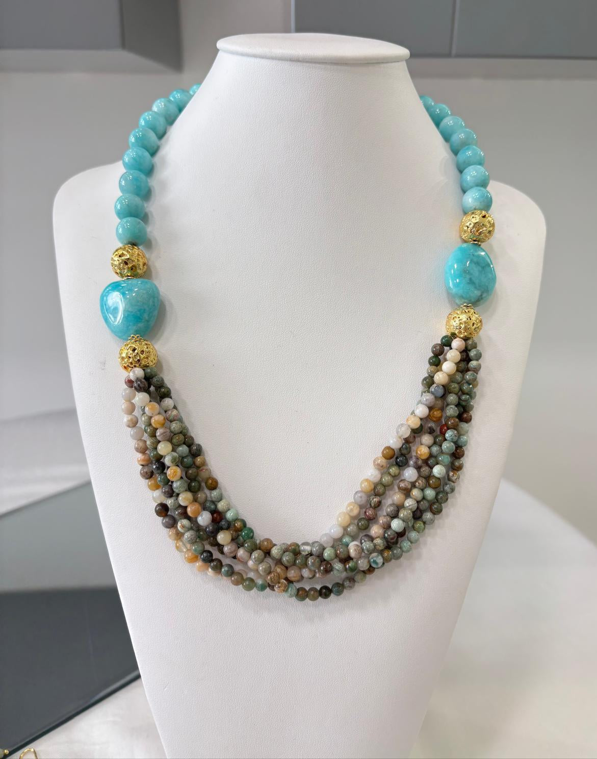 Collana in amazzonite