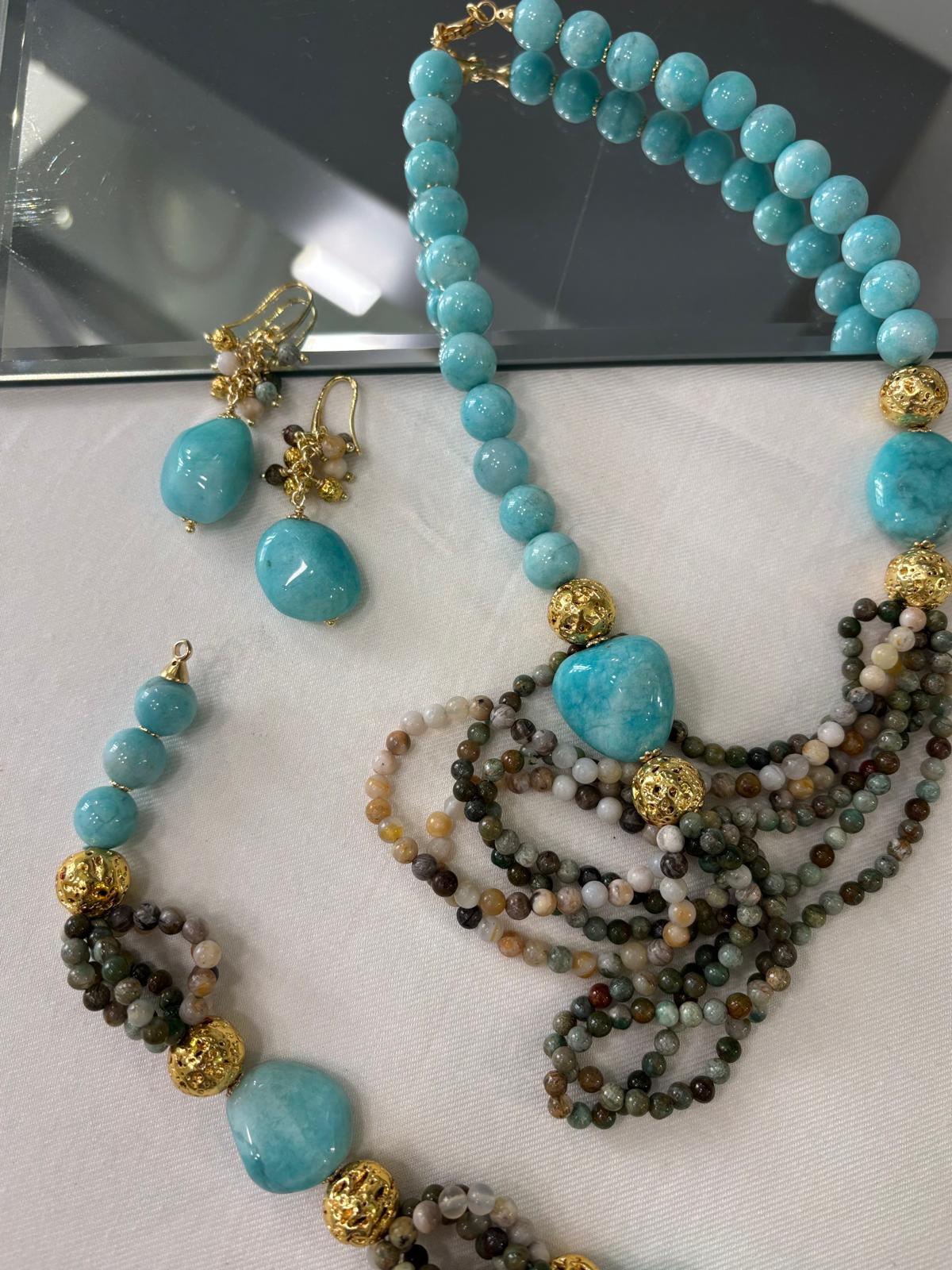 Collana in amazzonite