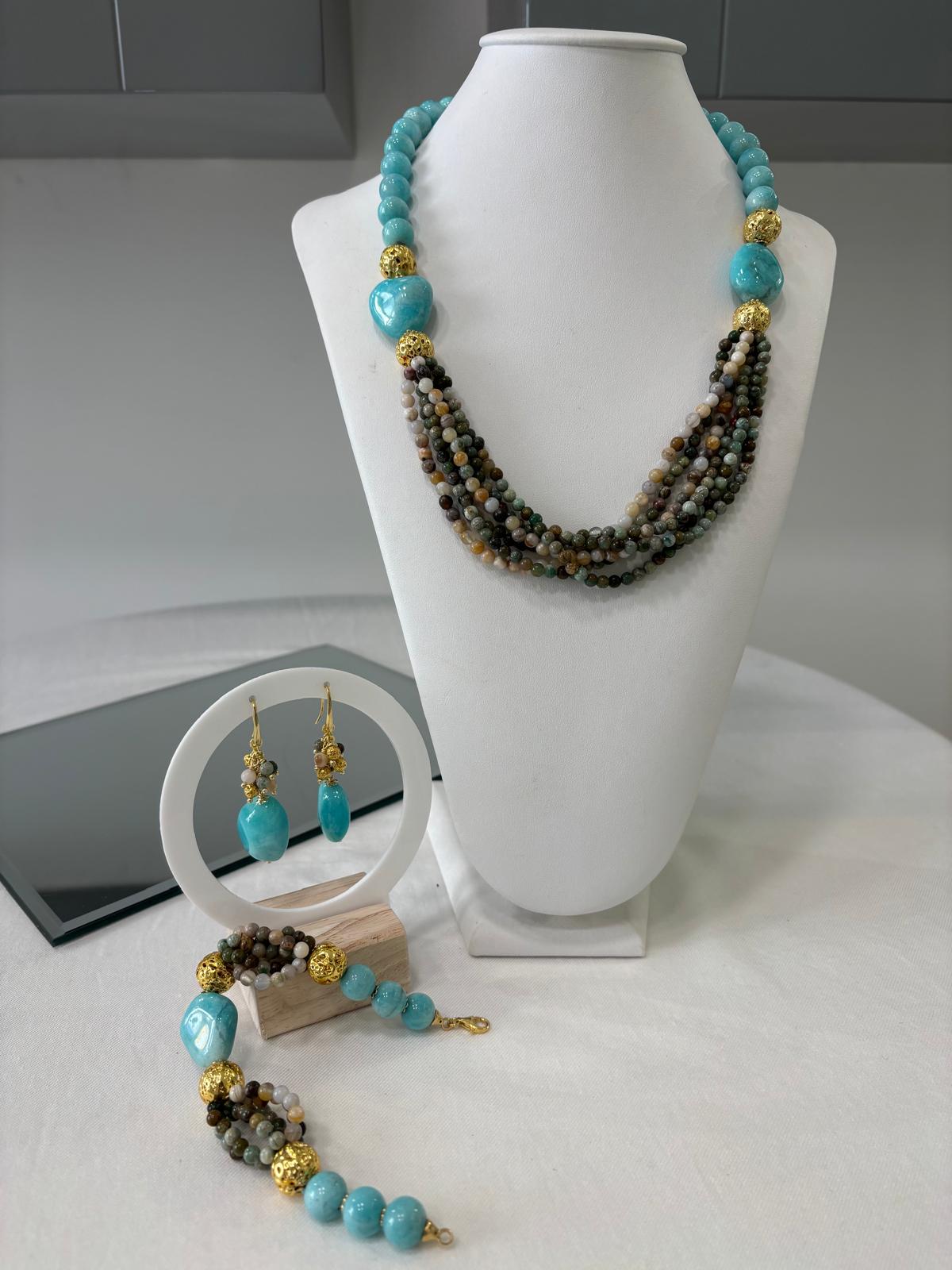 Collana in amazzonite